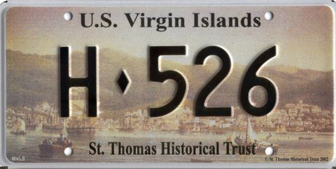 St Thomas Historical Trust License Plate